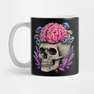 Floral Skull: Beauty and Darkness in Harmony Mug